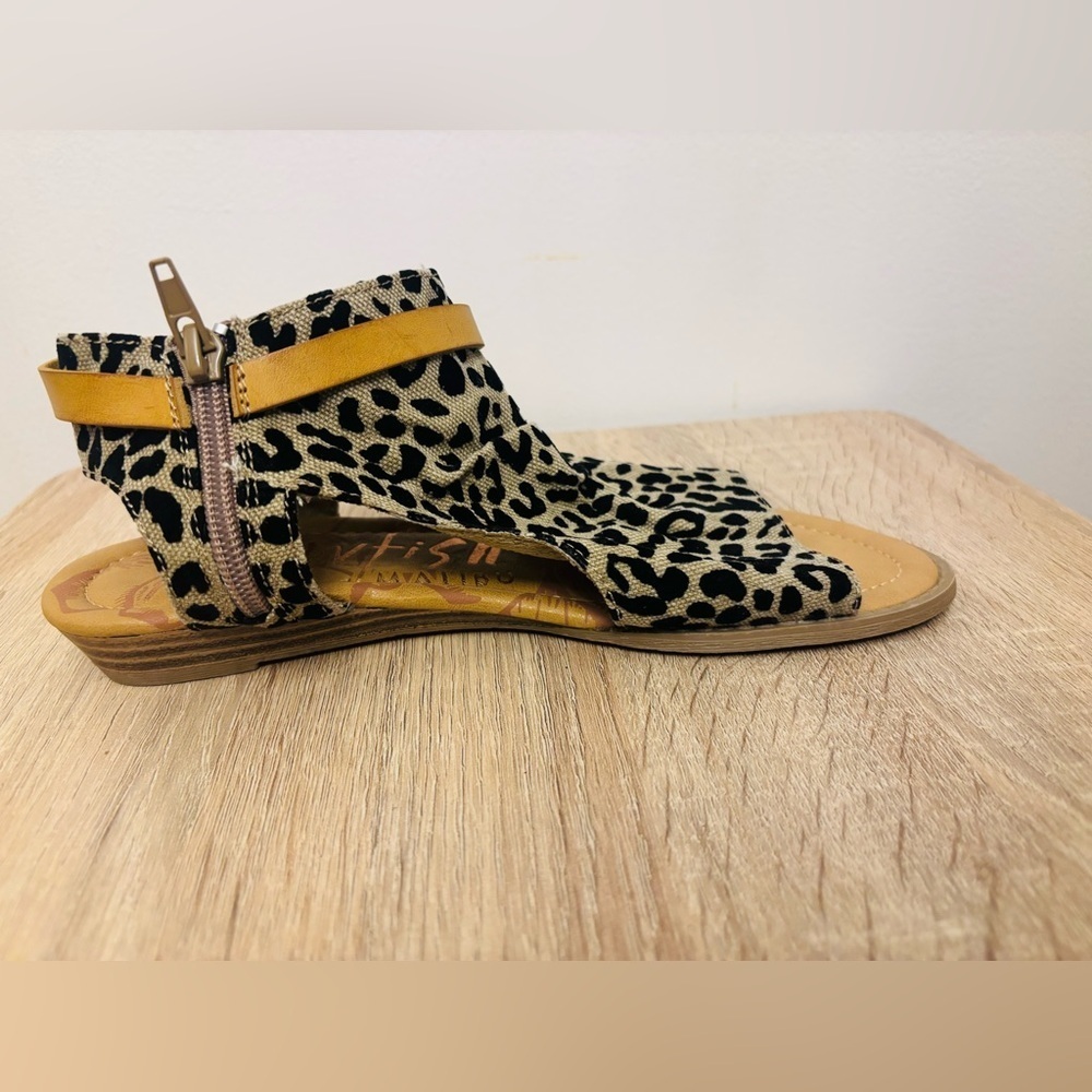 Blowfish Bluemoon animal print Shoe Sandals Size 8 - Picture 10 of 11